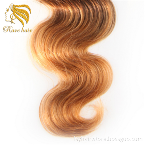 Lsy Ombre Brazilian Hair Body Wave 1b/4/30 3 Tone Ombre Human Hair Weave Bundles 1 Piece 10-26 Inch